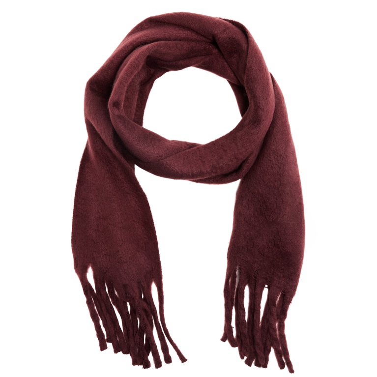 Knit scarf "Smooth Scarf" Burgundy